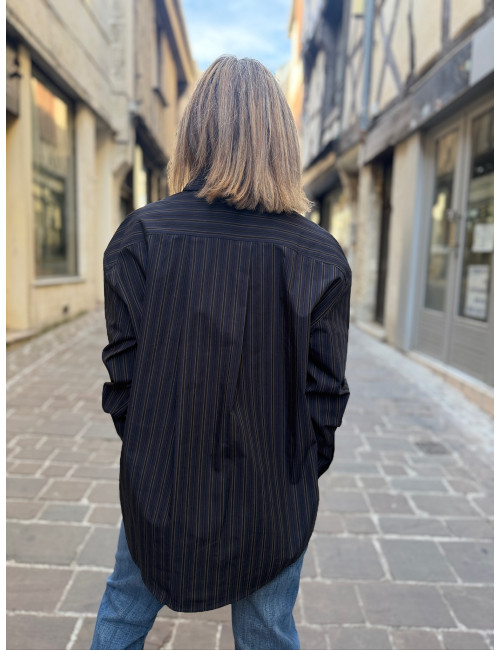 Chemise RALPH rayée marine Karma Koma