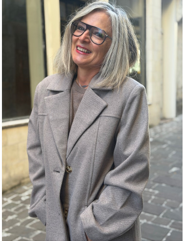 Manteau long JAZE Cream