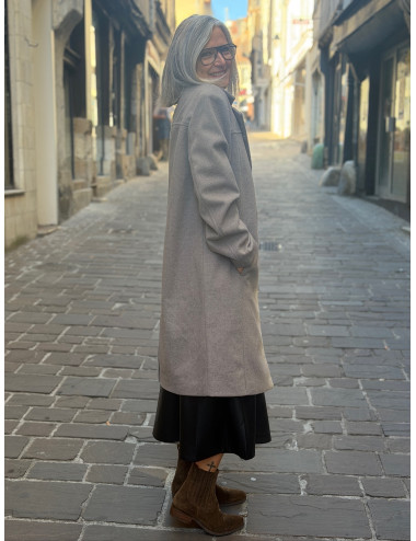 Manteau long JAZE Cream