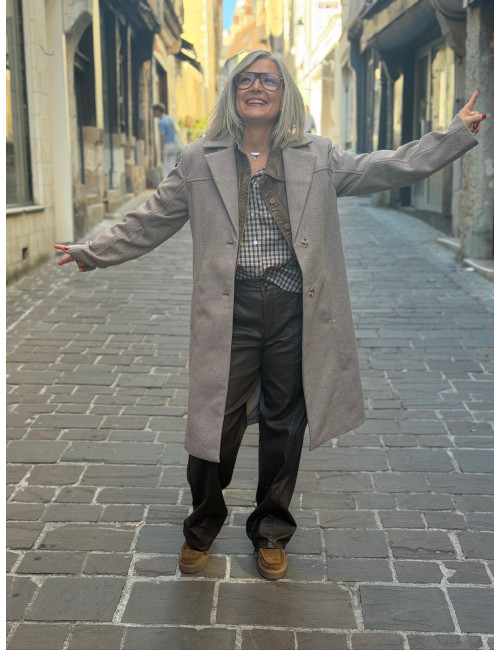 Manteau long JAZE Cream
