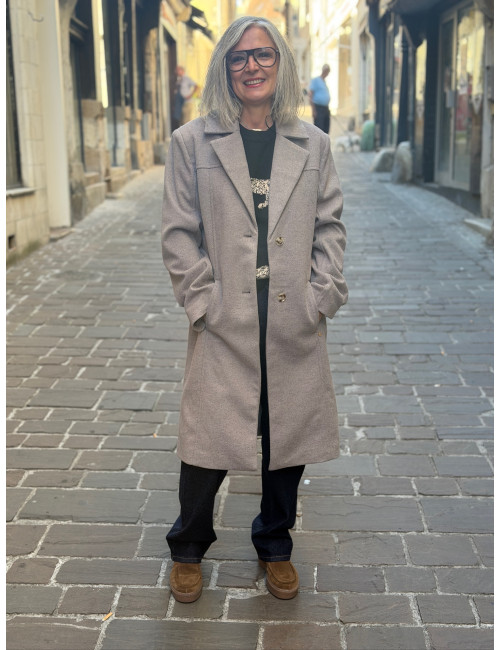 Manteau long JAZE Cream