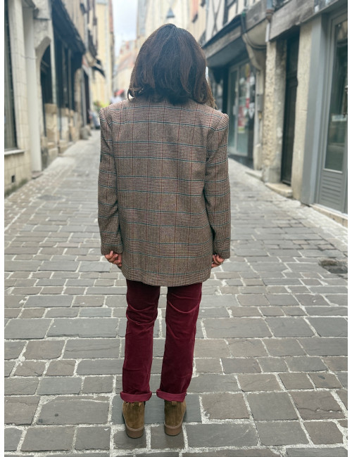 Blazer à carreaux PATCH Lola Casademunt
