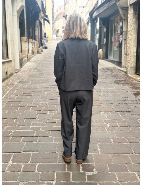 Blazer LONGE gris Cream