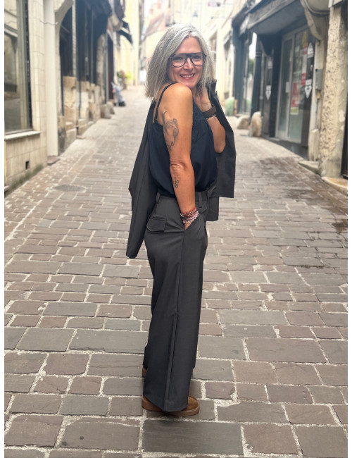 Pantalon LONGE gris Cream