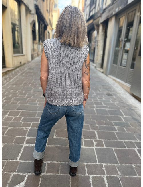 Gilet EOLIA gris Orféo