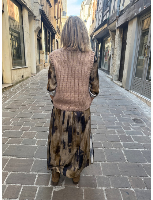 Gilet EOLIA rose Orféo