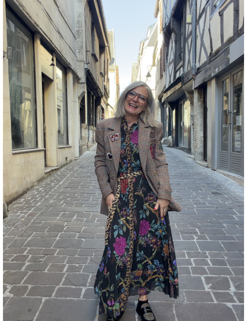 Blazer à carreaux PATCH Lola Casademunt
