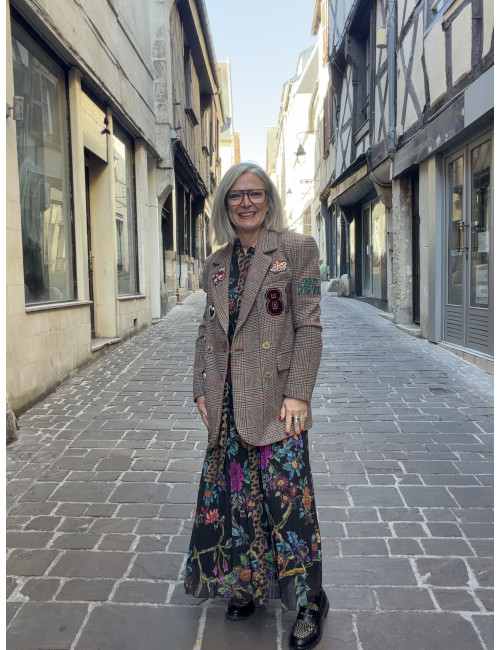 Blazer à carreaux PATCH Lola Casademunt