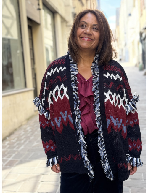 Veste SKALANDA navy /bordeau Orféo