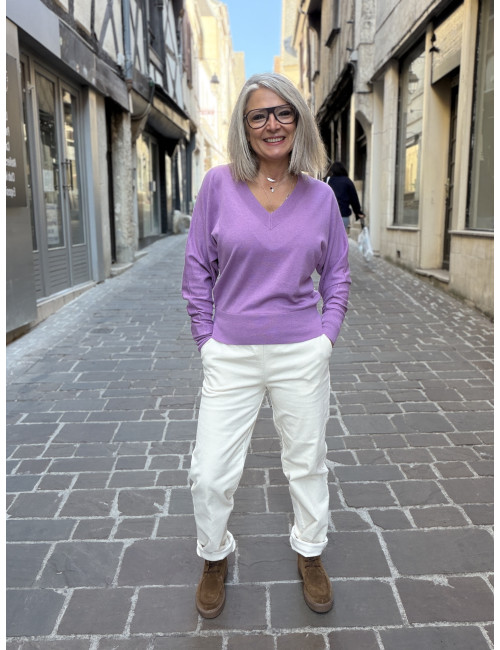 Pantalon velours blanc PINK Etymologie
