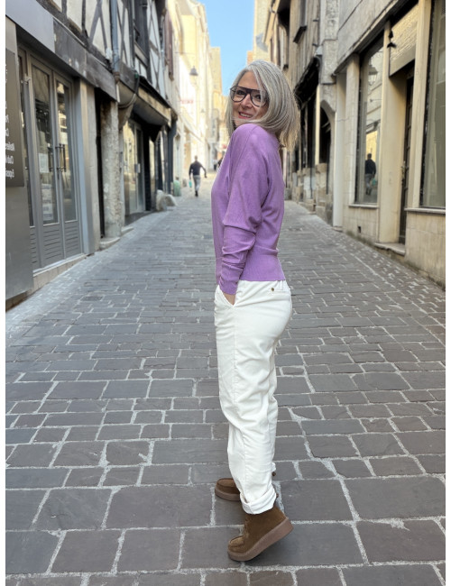 Pantalon velours blanc PINK Etymologie