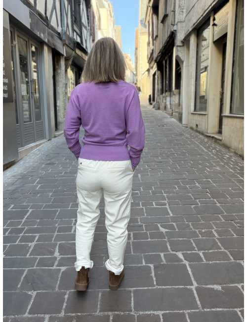 Pantalon velours blanc PINK Etymologie