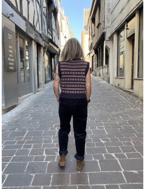 Pantalon velours marine PINK Etymologie