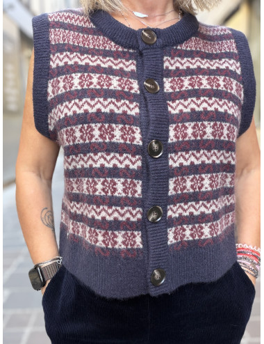 Gilet sans manches imprimé ALIENA Orféo