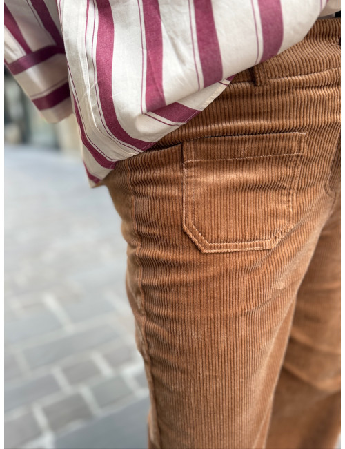 Pantalon velours camel ETYPINA Etymologie