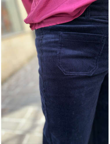 Pantalon velours marine ETYPINA Etymologie
