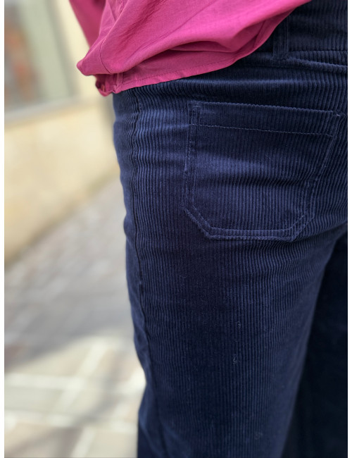 Pantalon velours marine ETYPINA Etymologie