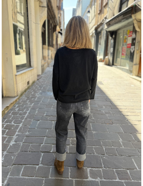 Tee Shirt VOLTAIRE noir One Tee