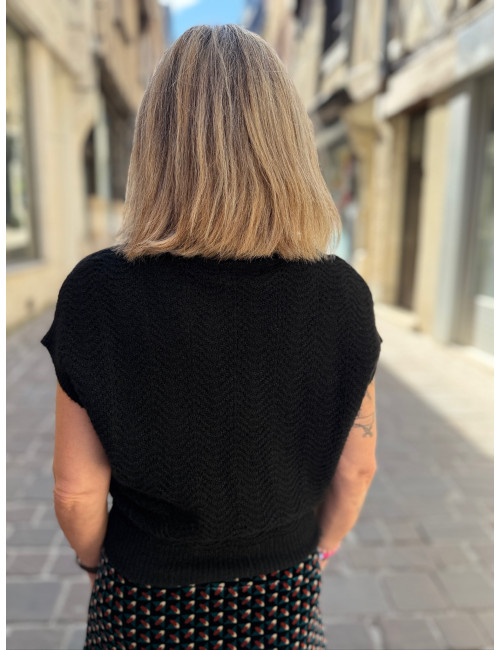 Pull sans manches SPENCER fallon noir King Louie