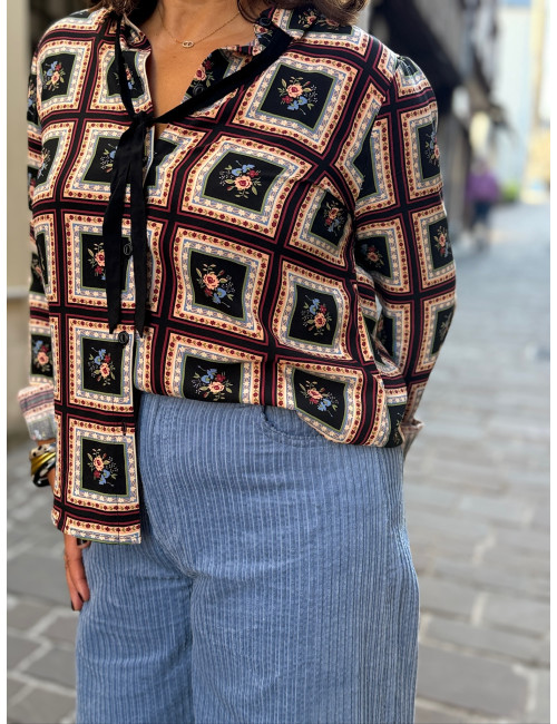 Pantalon velours PEPPA lavande King Louie