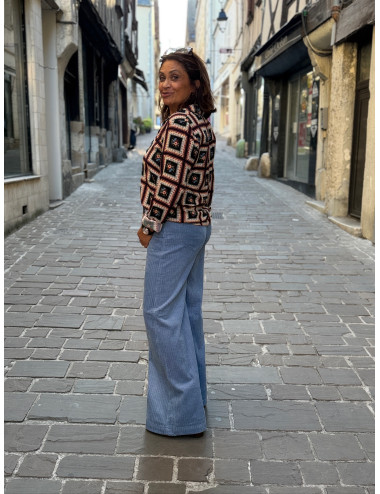 Pantalon velours PEPPA lavande King Louie