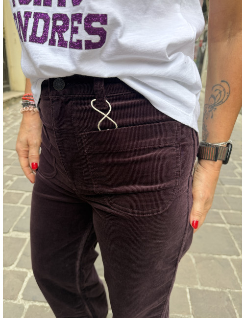 Pantalon velours SAMUEL berry Labdip