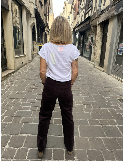 Pantalon velours SAMUEL berry Labdip