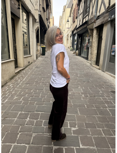 Pantalon velours SAMUEL berry Labdip