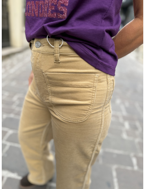 Pantalon velours SAMUEL praline Labdip