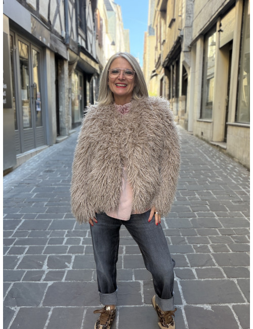 Veste NADY en poil synthétique