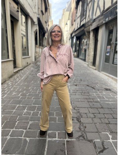 Pantalon velours SAMUEL praline Labdip