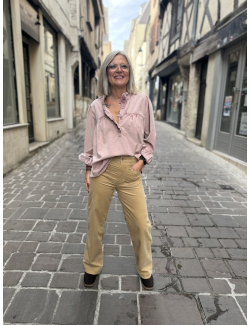 Pantalon velours SAMUEL praline Labdip