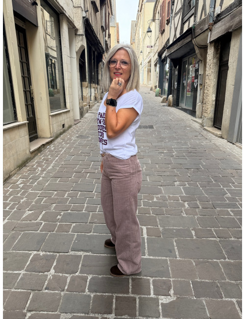 Pantalon velours SWANN wisteria Labdip