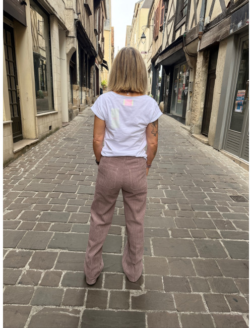 Pantalon velours SWANN wisteria Labdip