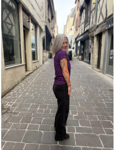 Pantalon velours SWANN truffle Labdip