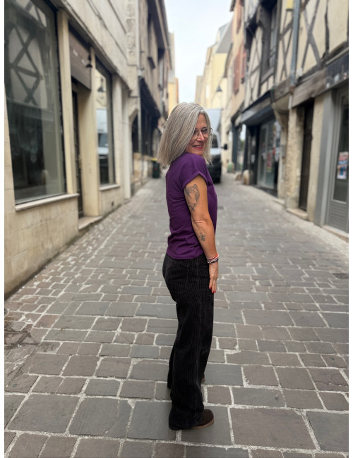 Pantalon velours SWANN truffle Labdip