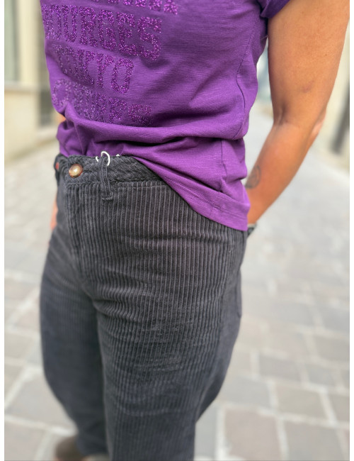 Pantalon velours SWANN truffle Labdip