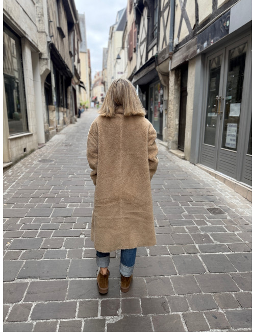 Manteau réversible OXANA noir Le Temps Des Cerises