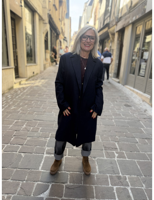 Manteau KRISTEN navy Hod