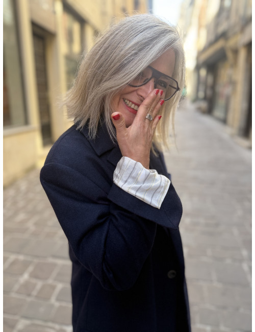 Manteau KRISTEN navy Hod