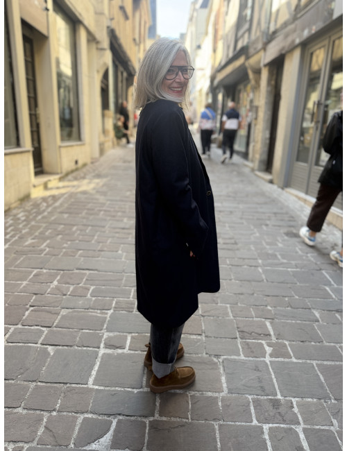 Manteau KRISTEN navy Hod