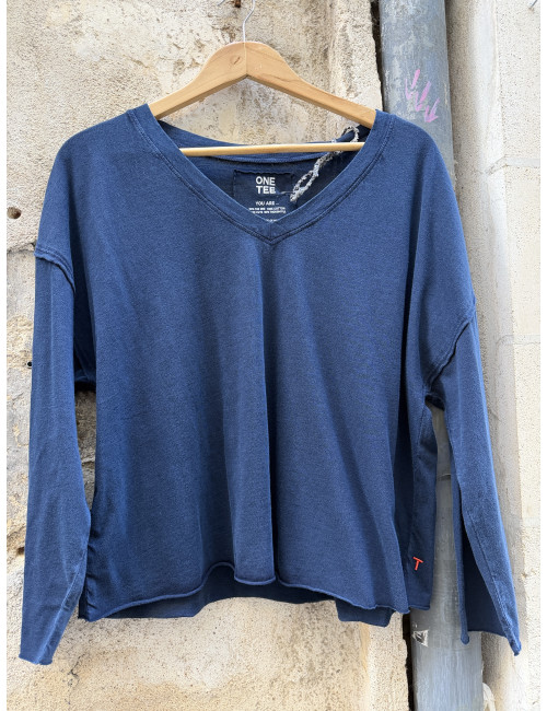 Tee Shirt VOLTAIRE indigo One Tee