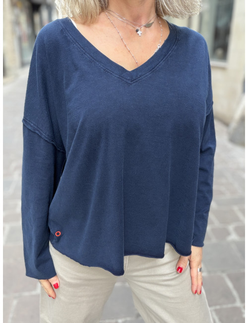 Tee Shirt VOLTAIRE indigo One Tee