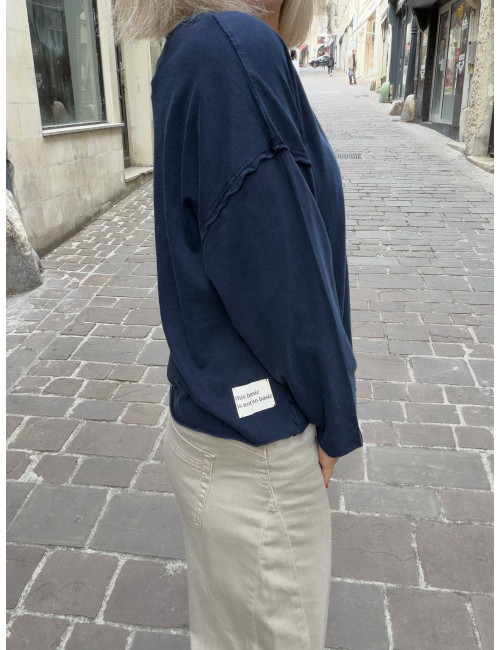 Tee Shirt VOLTAIRE indigo One Tee