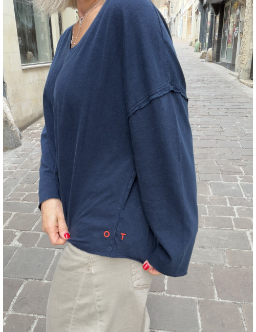 Tee Shirt VOLTAIRE indigo One Tee