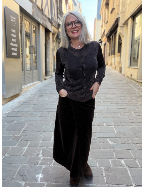 Jupe longue FILIPPA chocolat Msch Copenhagen