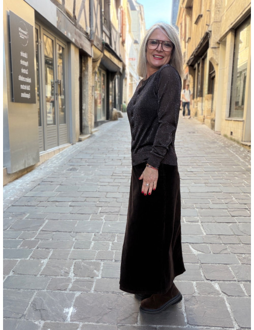 Jupe longue FILIPPA chocolat Msch Copenhagen
