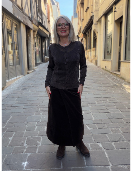 Jupe longue FILIPPA chocolat Msch Copenhagen