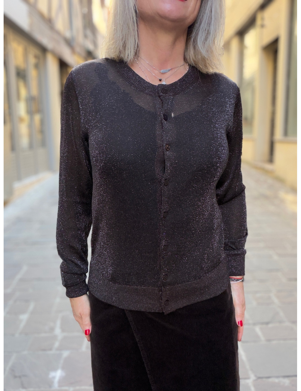 Cardigan SHIRLEY chocolat Msch Copenhagen